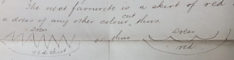 Fred's skirt drawings