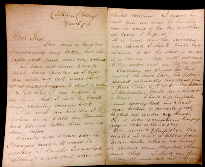 F Johnson letter example